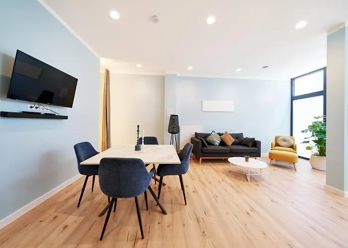 Design Apartment I Innenstadt I Kueche I Wifi